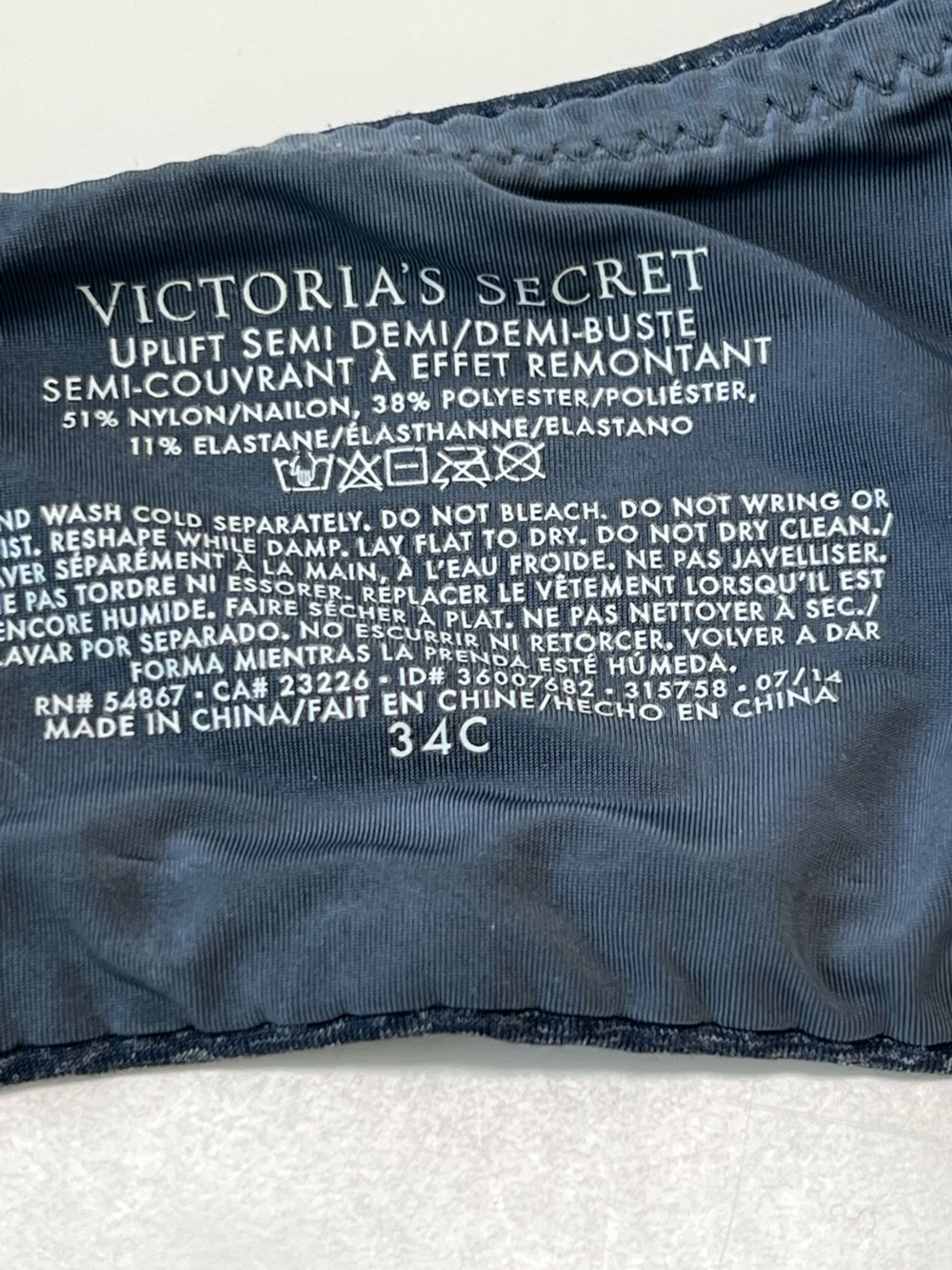 Victoria Secret Push Up Women’s Bra ,underwire Everyday T-Shirt Bra C34 - Picture 8 of 8